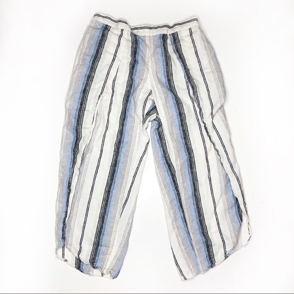 DREW Pants - DREW Anthropologie Whitney Linen Tulip Pants L